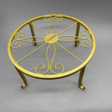 AxureM Flower Stands[furniture], Iron Material, Gold Color, 80kg Load Capacity, European Style, Freestanding