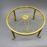 AxureM Flower Stands[furniture], Iron Material, Gold Color, 80kg Load Capacity, European Style, Freestanding