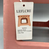 LEFLCRE furniture, 9.3x7.5x7.9 Inches, Pink Portable Footstool for Kids & Adults