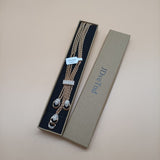JDveTnd Jewelry, Chic Alloy Necklace with Three Pendants that Highlight Your Collarbones and Perfect for V-Neck Dresses