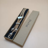 JDveTnd Jewelry, Chic Alloy Necklace with Three Pendants that Highlight Your Collarbones and Perfect for V-Neck Dresses