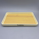Tordottsy Meal Trays - Large Capacity, Elegant White PP Material, 15x30x3cm, Smooth Texture, Perfect for Home and Office Use