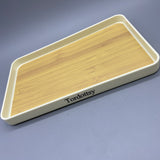 Tordottsy Meal Trays - Large Capacity, Elegant White PP Material, 15x30x3cm, Smooth Texture, Perfect for Home and Office Use