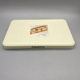 Tordottsy Meal Trays - Large Capacity, Elegant White PP Material, 15x30x3cm, Smooth Texture, Perfect for Home and Office Use