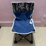 LEFLCRE metal furniture, 33x33x52 cm, Camouflage + Blue, Portable Camping Chair