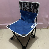 LEFLCRE metal furniture, 33x33x52 cm, Camouflage + Blue, Portable Camping Chair