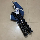 LEFLCRE metal furniture, 33x33x52 cm, Camouflage + Blue, Portable Camping Chair