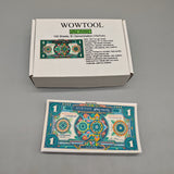 WOWTOOL Play Money - 100 Pcs Fake Dollar Bills, 15x7cm, Realistic Design, Educational & Role-Playing Toy, Safe & Durable