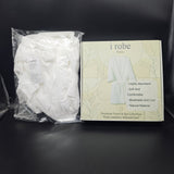 i Robe Robe - Natural Plant Fiber, Highly Absorbent & Soft Comfortable Touch Bathrobe for Premium Travel, Spa Retreats & Home Lounging; Ideal for Modern Women, Hotel Guests & Skin-Sensitive Users; White, Universal Size