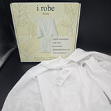 i Robe Robe - Natural Plant Fiber, Highly Absorbent & Soft Comfortable Touch Bathrobe for Premium Travel, Spa Retreats & Home Lounging; Ideal for Modern Women, Hotel Guests & Skin-Sensitive Users; White, Universal Size