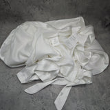 i bride Robe - Glittering Rhinestone "Bride" Detail, Satin Soft Touch & Lightweight Comfort Getting Ready Bathrobe for Wedding Mornings, Bridal Showers & Spa Days; Perfect for Brides, Bridesmaids & Wedding Parties; White