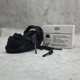 Shoelaces - Double Layer Flat Design, High Durability & Anti-Slip Texture Replacement Laces for Sneakers, Casual Shoes & Canvas Shoes; 100cm Length Suitable for 4-5 Pairs of Eyelets; Double Layer Black