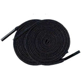 Shoelaces - Double Layer Flat Design, High Durability & Anti-Slip Texture Replacement Laces for Sneakers, Casual Shoes & Canvas Shoes; 100cm Length Suitable for 4-5 Pairs of Eyelets; Double Layer Black