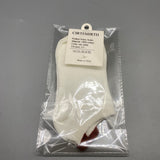 CIRTEMIRTH Socks - Red and White, US Size 5-7, Comfortable and Breathable