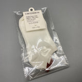 CIRTEMIRTH Socks - Red and White, US Size 5-7, Comfortable and Breathable