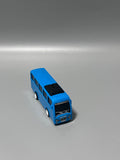 Luxos RC Toy Car, Mini Blue Bus Design, Remote-Controlled Vehicle, Compact Size 8 x 4 x 3 cm