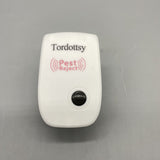Tordottsy Ultrasonic Mosquito Repellers - High-Efficiency Pest Control, ABS Material, Smart Chip, Eco-Friendly, 90x56x50mm, White, AC90-220V