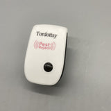 Tordottsy Ultrasonic Mosquito Repellers - High-Efficiency Pest Control, ABS Material, Smart Chip, Eco-Friendly, 90x56x50mm, White, AC90-220V
