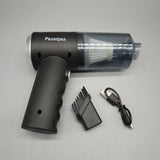 Paxanpax  Vacuum Cleaner – 6000PA Strong Suction, 2000mAh Battery, Portable and Compact, 400g, Black, 16.5×14.5×4cm
