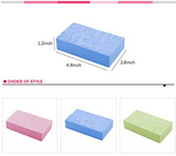Ultra Soft Exfoliating Sponge Shower Brush,Spa Scrub Exfoliating Bath Body Shower Sponge