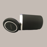 YUESUO Ashtrays for automobiles Black Solar Powered Ash Tray with LED Light