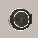 YUESUO Ashtrays for automobiles Black Solar Powered Ash Tray with LED Light