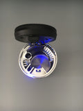 YUESUO Ashtrays for automobiles Black Solar Powered Ash Tray with LED Light