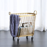Dirty Clothes Basket Laundry Basket Household Clothes Toy Storage Basket Bathroom Iron Dirty Clothes Bucket