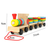 Montessori Wooden 3D Toys Childhood Learning Kids Baby Colorful Wooden Blocks Educational Toy For Kid Christmas Gift
