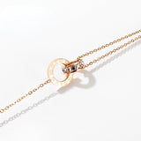 Women's Bracelet Titanium Steel Rose Gold Roman Numeral Cubic Zirconium Diamond 170+50mm Fashion Casual Accessories Jewelry Bracelet's For Women