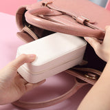 Travel Jewelry Box Organizer Portable Small PU Leather Earrings Ring Necklace  Mini Velvet Jewellery Box