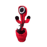 HDY Dancing Cactus Plush Toy Swing Twisted Electric Plush Toy Doll Singing and Dancing Illuminated Record Funny Early Education Toys Holiday Decoration Gift for Kids with Song&Dance Bedroom Shaking Dolls Birthday Gifts