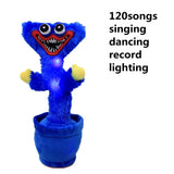 HDY Dancing Cactus Plush Toy Swing Twisted Electric Plush Toy Doll Singing and Dancing Illuminated Record Funny Early Education Toys Holiday Decoration Gift for Kids with Song&Dance Bedroom Shaking Dolls Birthday Gifts