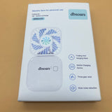 dbsoars Electric fans for personal use,USB Rechargeable Personal Hand Fans, Neck lanyard, White