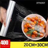 CFPACKCF Plastic films used as packaging for food,  7.87" X 11.81" 400 Roll Food preservation Film