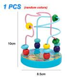 Montessori Wooden 3D Toys Childhood Learning Kids Baby Colorful Wooden Blocks Educational Toy For Kid Christmas Gift