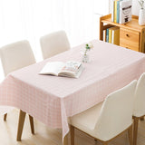 Plaid Waterproof Wipe Clean PVC Table Cloth Oilproof Dining Kitchen Table Cover