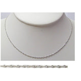JEWELLERY 18K White Gold Ripple Chain Necklace