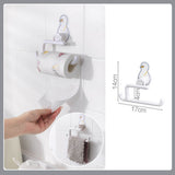 Kitchen Paper Towel Holder Toilet Tissue Paper Sheets Hanging Bathroom Paper Rack Wall Shelf