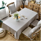 Homlly Checked Table Cover Cloth