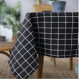Homlly Checked Table Cover Cloth