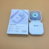 dbsoars Electric fans for personal use,USB Rechargeable Personal Hand Fans, Neck lanyard, White