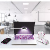 UV LED Sanitizing Lamp mini SUN1 Disinfection Lighting 360° Rotation Gooseneck for Laptop for iPad 8th/ iPad Air 4 / iPad Pro 11