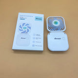 dbsoars Electric fans for personal use,USB Rechargeable Personal Hand Fans, Neck lanyard, White
