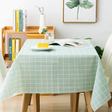 Plaid Waterproof Wipe Clean PVC Table Cloth Oilproof Dining Kitchen Table Cover