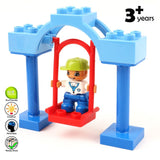 DIY Children Swing Playground Blocks Bricks Baby Kids Educational toys In Stock