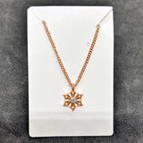18K Gold Color Genshin Impact Necklace Cryo Element Fashion Jewelry Gifts AIN029-4