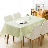 Plaid Waterproof Wipe Clean PVC Table Cloth Oilproof Dining Kitchen Table Cover