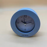 GAUBOS Alarm clocks,10.5cm Round Non-Ticking Silent, AA Battery Operated for Bedroom, Bedside(Gray)