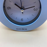 GAUBOS Alarm clocks,10.5cm Round Non-Ticking Silent, AA Battery Operated for Bedroom, Bedside(Gray)